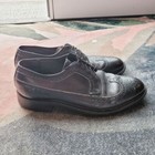 Biltrite Imperial Black Wingtip Mens Dress Shoes 9 5 Leather Oxfords Leather Vtg