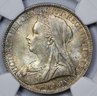 1894 Great Britain Silver 2 Shilling Ngc Ms 63