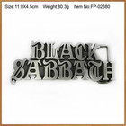 Black Sabbath Belt Buckle Ozzy Dio Iommi Paranoid Pewter Jeans Biker Heavy Metal