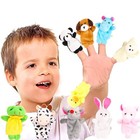 10pcs Finger Puppets Set - Soft Plush Animals Finger Puppet Toys For Kids  Mini