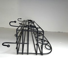 Black Metal Key  mail Rack Wall-mount Letter Holder Wire Basket Organizer Rustic