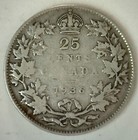 1936 Canada Silver 25 Cents Circulated Quarter Canadian Coin You Grade It