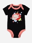 3 Pc Nike Baby Girls Outfit 0-6 Months Bodysuit Booties Headband Black Pink