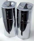 Vintage Kromex Mcm Chrome Kitchen Canister Set Stacking Coffee Tea Flour  Sugar