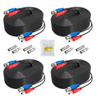 Annke 4pcs 100ft Video Power Cable Bnc Rca Cord Wire For Security Camera System