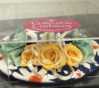 Dritz Collectible Pin Cushion Daisy  With Yellow Roses And Ribbons New Sealed