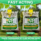 10-pack Hanging Outdoor Fly Traps - Disposable And Effective
