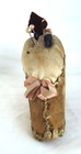 Antique Velvet Victorian Shoe Pin Cushion With 8 Hat Pins
