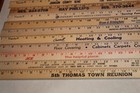 10 Yardstick Wood Wooden Ruler Lot Advertising Sign Color Art Craft Hobby