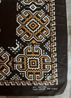 Vintage 40s 50s Brown Bandana Trunk Up 22    X 20 5    Deadstock Dots Fast Color