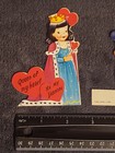 3 Vintage antique Valentine s Day Cards Queens Royalty-cute   