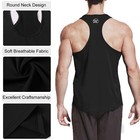 Mens Sleeveless Shirts Tank Top Gym Workout  Quick Dry Fitness Runnuing Muscle