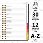 Password Book With Alphabetical Tabs  Password Keeper Book For Seniors  5 8     