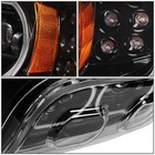Peterbilt 389 Full Led Headlights W  Halos Dot Approved Fits 2008  Black Pair 