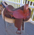 16   Fabtron  7342 T  Gaited Endurance Western Trail Saddle Leather cordura Usa