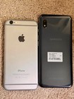 Lot Of 2 Tracfone Smartphones Iphone 6 Samsung Galaxy A10e