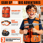 Kids Tool Set With Electronic Toy Drill  40 Realistic Toy Tools With Tool Box