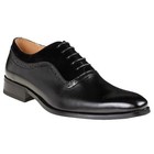 Gino Vitale Men s Lace Up Medallion Toe Dress Shoes