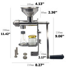Manual Oil Press Machine Oil Mill Peanuts Expeller Extractor Stainless Steel New