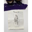 Crochet Thread J p Coats Purple 4 Spools Hook Pattern Design 443 Kit