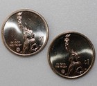 2025 P d Florida Innovation Golden Dollar Space Shuttle Program 2 Coin  1 Set