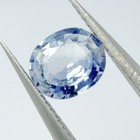      0 99ct 6 5x5 5mm Vvs Oval Natural Light Blue Sapphire - Heated  Ceylon Gem