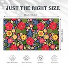  Door Mat colorful Flowers Front Door Mat 17  x30   exotic Floral Doormats 