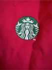 Official Starbucks Holiday Red Apron Embroidered Barista Siren Logo One Size