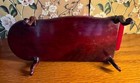 Dollhouse Miniature Vintage Bespaq Ornate Carved Red Chaise Lounge 1 12 Scale