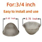 70 Pcs Pipe Screens 0 75inch  3 4  Stainless Steel Conical Design Bowl Screen Fi