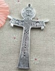 Sterling Silver 24  Chain Necklace Big Large Cross Jesus Crucifix Pendant Men