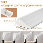 118    Wedge-shape Foam Window Weather Stripping Door Seal 118   White
