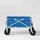 Flat Folding Wagon Without Cargo Net Blue - Sun Squad