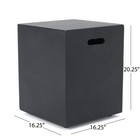Modern Concrete Tank Holder Side Table - 16 x16 x20  Multi-functional Decor