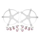 2pcs 55 Gallon Drum Dolly Barrel Dolly Cart 1200 Lbs Heavy Duty With Wheels New