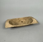 Vintage Hungarian Rustic Dough Bowl     Hand Carved Wooden Trough