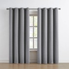 Piper 100  Blackout Curtain 2pk Window Panels 52 In X 84 In Gray Magnetic Close