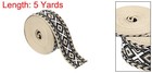 5yards Cotton Webbing Strap 50mm Jacquard Webbing Purse Strap Dark Gray-white