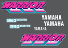 1991 Yamaha Warrior 350 Grey Full Graphics Decal Kit Stickers Glossy