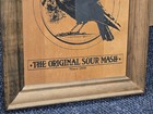 Old Crow Original Sour Mash Whiskey 1970s Wooden Advertising Sign Man Cave 22x15