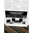 1970 Rca Stereo System 2 Page Vintage Print Ad 70s