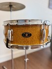 Vintage Lido Supreme Mij Orange Sparkle Snare Drum Set W  Og Case Stand Cymbal