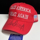 President Donald Trump Hand Signed Autographed Maga Hat 45-47 Flag Signature Coa