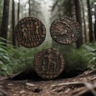 Lot Of 3 Genuine Ancient Roman Coins - Constantine Era 307-350 Ad - C00159