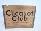 Vintage Clicquot Club Wooden Soda Crate     Early 1900s Advertising Box W  Graphic
