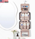 Travel Toiletry Bag For Women  Portable Hanging Organizer For Full-sized Shampoo