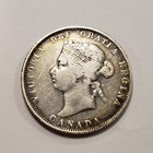 1871 25c Canada Twenty Five Cents Silver  1728 Asw - Km5 - Sku-q5117