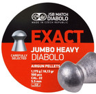 Jsb Match 500 Count Exact Jumbo Heavy Domed 5 5mm  22 Caliber Airgun Pellets