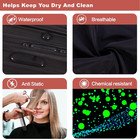 Short Barber Cape  Waterproof Nylon Salon Hair Cutting Cape  Makeup Artist Cape 