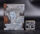 Vtg Printing Letterpress 2 Printer Blocks Cuts The Anderson Tapes   Cry Tough